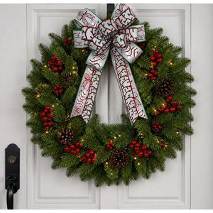 Tasty Cake Christmas Wreath Bow – 12 Inch Holiday Ribbon Bow